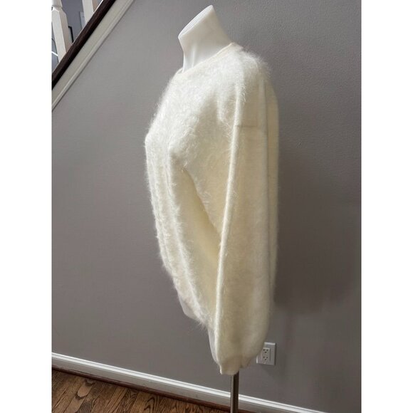 J Crew Brushed Cashmere Shrunken Crewneck Sweater For Women Medium - Picture 4 of 5